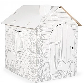 Картонный игровой домик