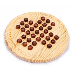 Игра «Деревянное солитер с шариками»