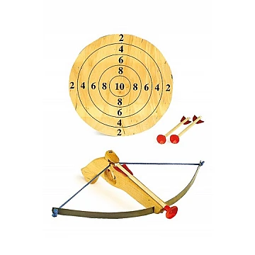 Маленький арбалет с мишенью