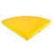 Mattress - yellow 100x100x10 cm