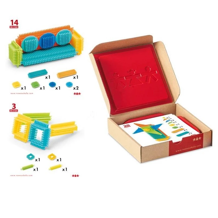 Stickle Blocks NS4104W Learning Flash Cards