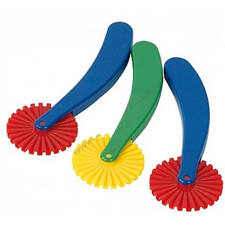 Instrumenti plastalīna griešanai - ar tekstūru (3 gb.)