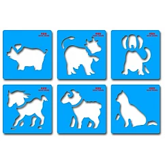 Formu veidnes "Fermas dzīvnieki" (15 x 15 cm)