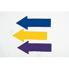 Direction indicators - straight arrows (6 pairs)