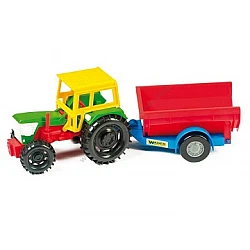Игрушечный трактор с прицепом (38 x 15 x 12,5 см)