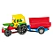 Toy Tractor with Trailer (38 x 15 x 12.5 cm)