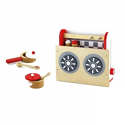 Деревянная игрушечная плита