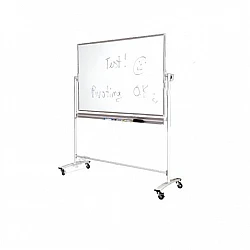 Белая доска на колесах 120×90 см