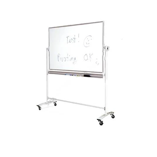 Белая доска на колесах 120×90 см