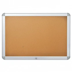 Витрина с пробковой стенкой