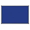 Blue Fabric-Covered Cork Notice Board 100 x 150 cm