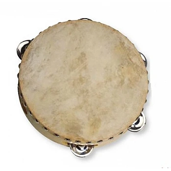 Тамбурин с натуральной кожей (D 20 см)
