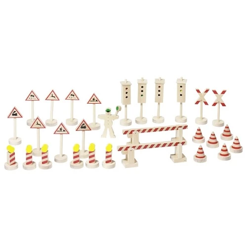 Wooden Road Signs (29 pcs)
