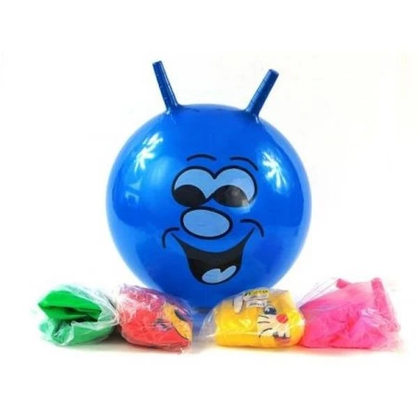 Прыгающий мяч «Личики с рогами» (50 см)