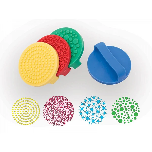 Lieli gumijas zīmogi ar faktūrām - rokai (4gb)