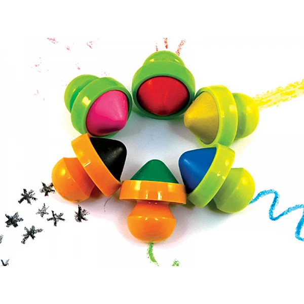 Vaska krāsaini krītiņi ar rokturiem (6gb)