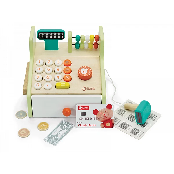 Деревянный кассовый аппарат