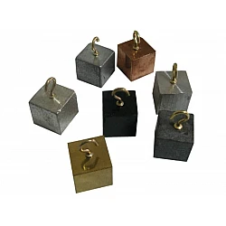 Cubes with Equal Volumes and Different Masses (7 pcs.)