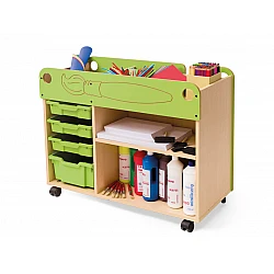 Двусторонний художественный шкаф с принадлежностями 