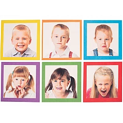 Квадратный набор ковриков с эмоциями (6 шт.)