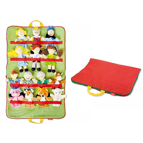 Bag with hand puppets (14 pcs)