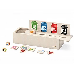 Деревянная пазл-игра «Сортировка отходов»