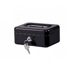 Metal Cash Box (262 x 192 x 82 mm), Black