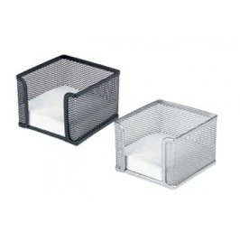 Металлическая коробка для заметок с бумажными стикерами, черная