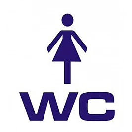 Наклейка «Женский туалет»