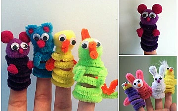 Pirkstu lellītes no pūkainās stieples!