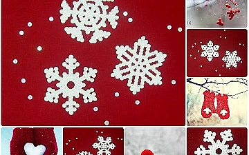 Hama pērlīšu sniegpārslas!