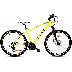 Core velosipēds 27.5 neondzeltens 19L