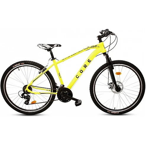 Core velosipēds 27.5 neondzeltens 19L