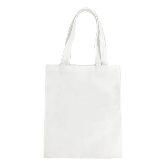 Fabric Tote Bag - White (Short Handle)