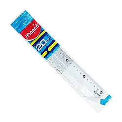 Линейка MAPED Crystal, прозрачная — 20 см
