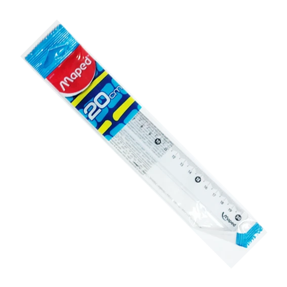 Lineāls MAPED Crystal, caurspīdīgs - 20 cm