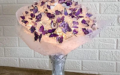 Taureņu pušķis ar led lampiņām!