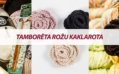 Tamborēta rožu kaklarota!