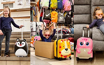 Colorful suitcases for children!