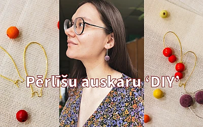 Pērlīšu auskaru 'diy'!