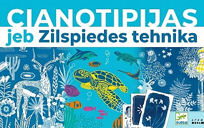 Cianotipija tehnika – radoši zilspiedes komplekti