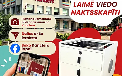 Facebook konkurss – laimē viedo nakts skapīti!