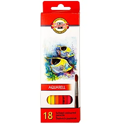 Watercolor Colored Pencil Set, 18 Colours