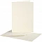 Cards and envelopes - cream white (A6, 10 pcs)