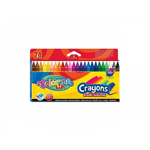 Wax Crayons Crayons, 24 Colours