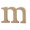 Буква из древесной стружки m (высота: 8 см)