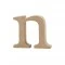 Буква из древесной плиты n (высота: 8 см)