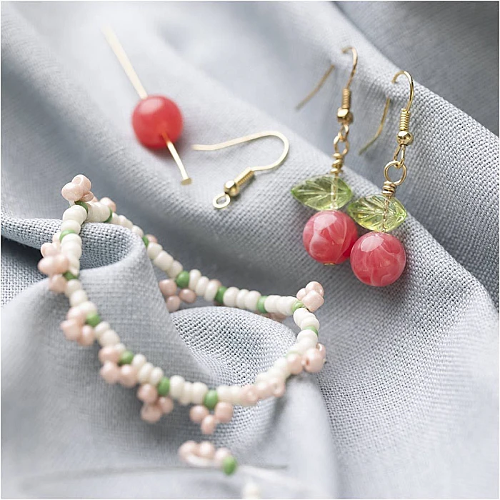 Jewellery Making Kit - Bright Coloured Beads