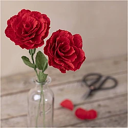 Crepe Paper Kit - Rose Flower (1 pc)