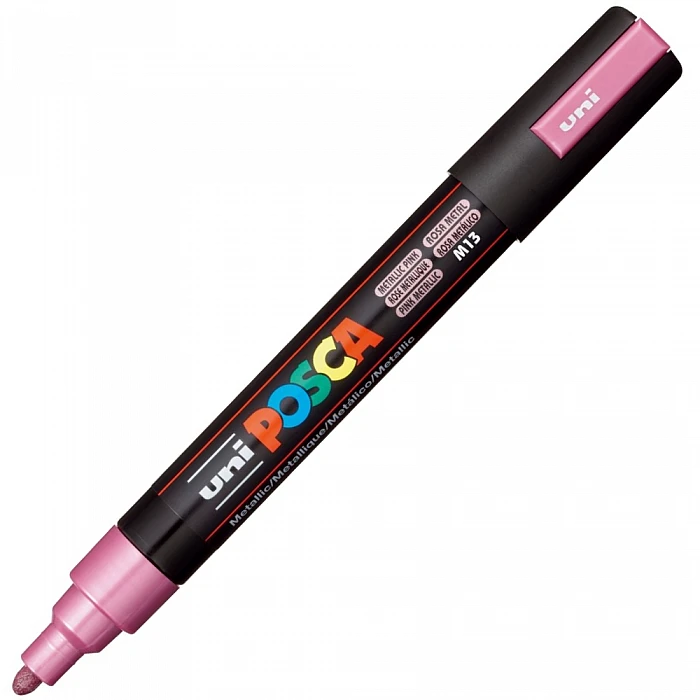 Маркер UNI Posca (PC-5M-M13) металлический розовый